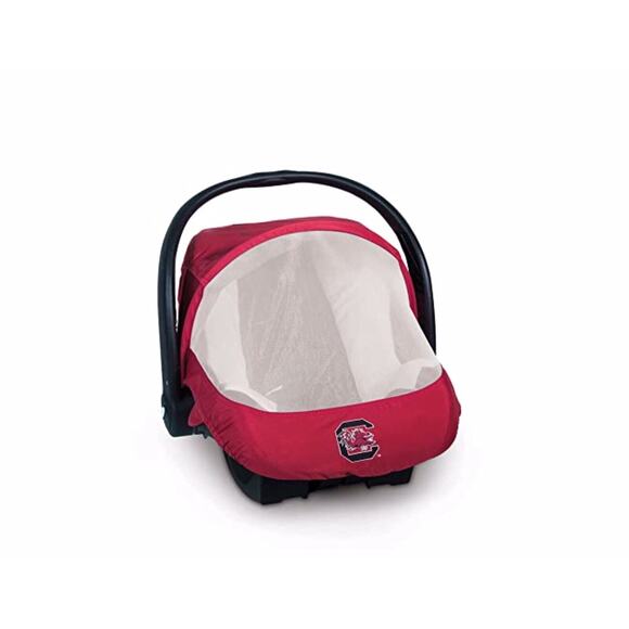 USC Gamecocks NCAA Cozy Cover Combo Pack Sun/Bug & Lightweight Car Seat Covers - Picture 2 of 4